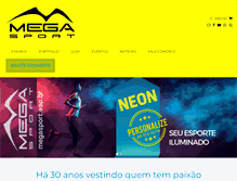 Tablet Screenshot of megasport.esp.br